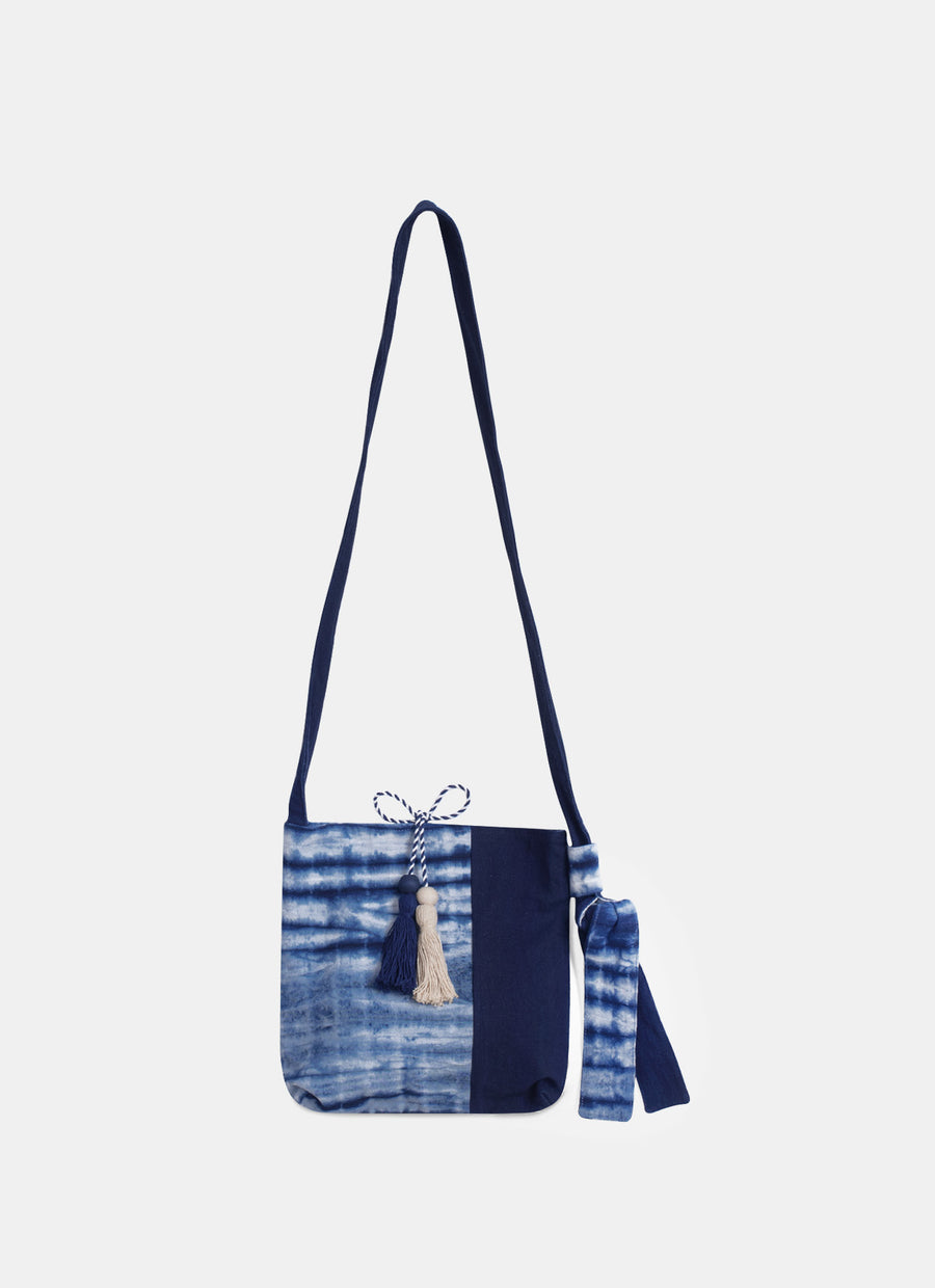 Indigo Shibori Sling Bag