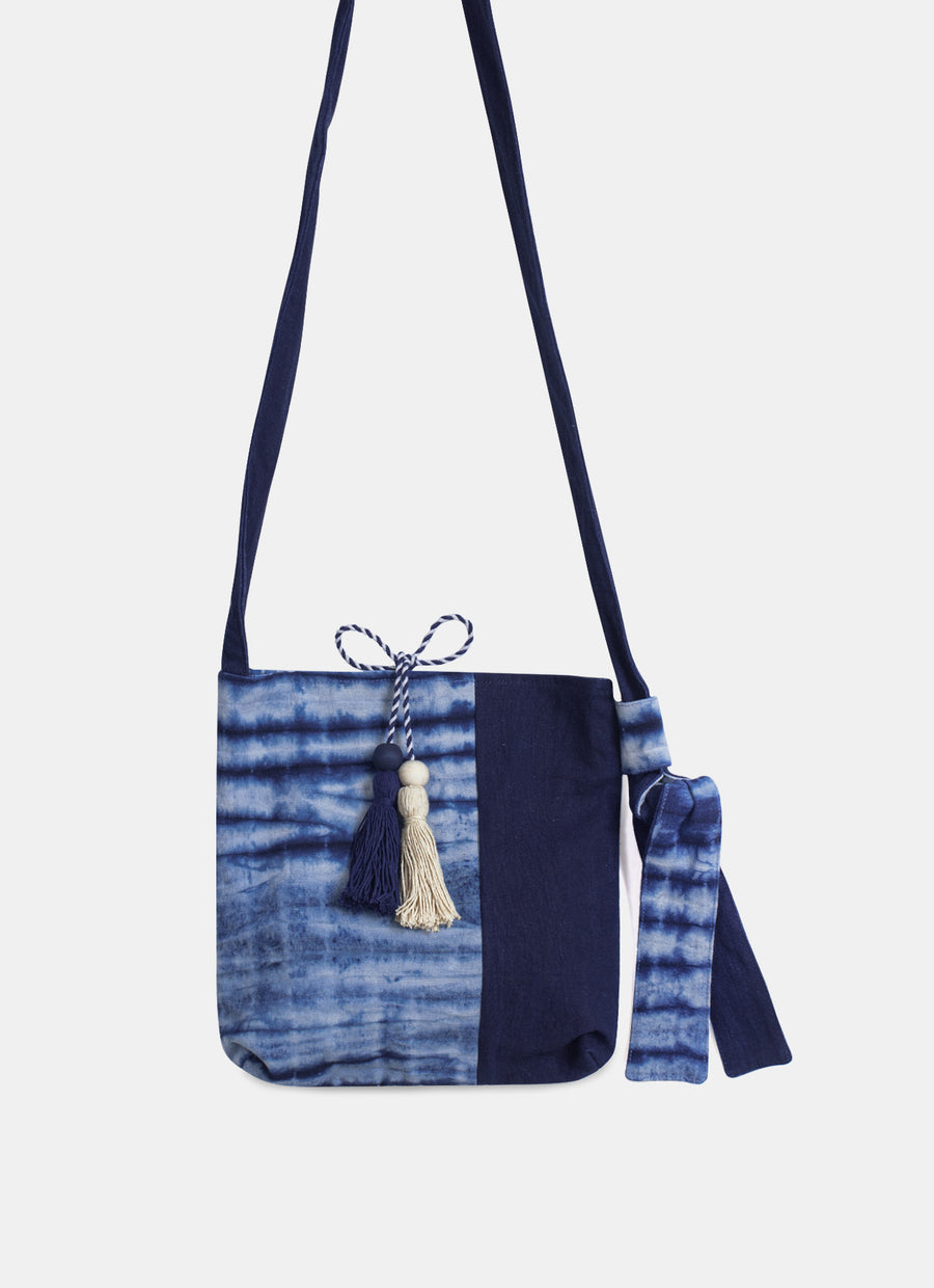 Indigo Shibori Sling Bag