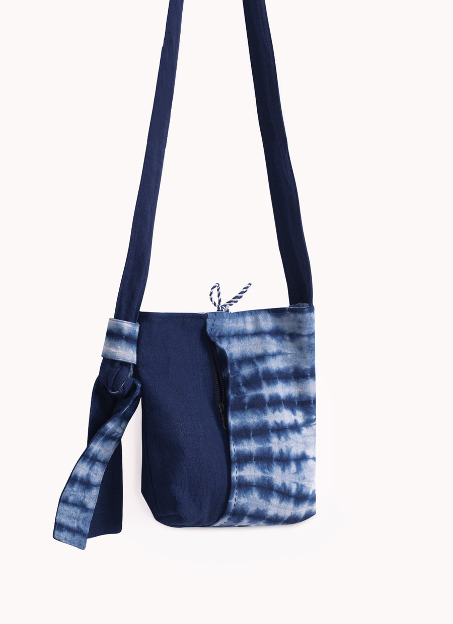 Indigo Shibori Sling Bag